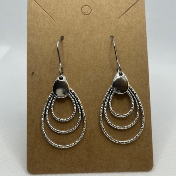 Triple Loop Earrings - Picture 3 of 9